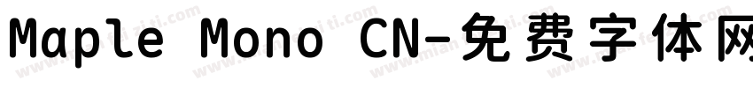 Maple Mono CN字体转换